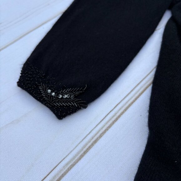 Rare Vintage 100% Cashmere Beaded Sweater Pringle of Scotland Women Sweater XS/S - Picture 6 of 16